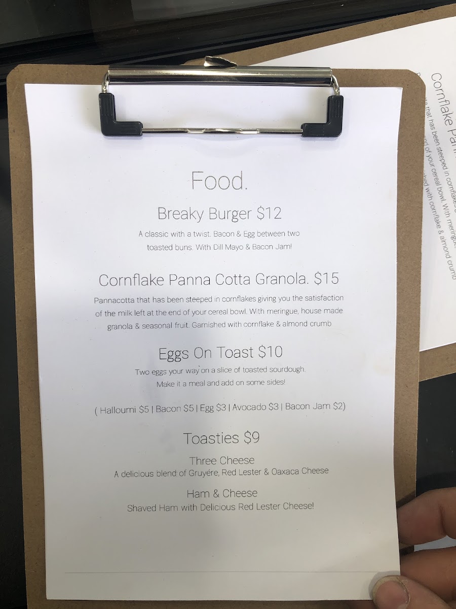 Menu - Basecamp photo 2